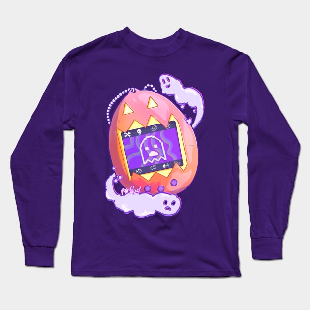 Haunted Tamagotchi Long Sleeve T-Shirt by paintdust